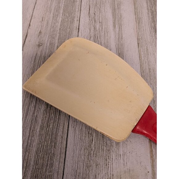 Vintage Prettyware Pan Scraper Plastic Red Handle Spatula USA - Picture 7 of 8